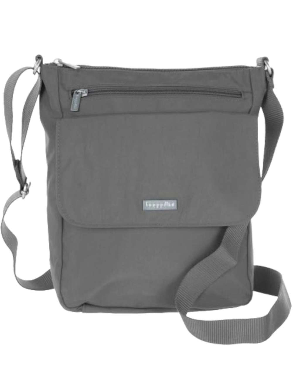 BAGGALLINI Special Edition Town Bagg Crossbody in Gray Nylon